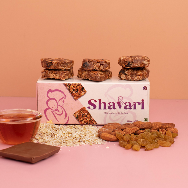 Shavari Lactation Granola Bars - Shatavari For Supermoms | Natural & Preservative-Free | Supported With Research